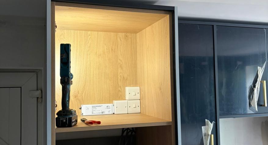 Kitchen LED Feature Lighting Upgrade in Blackwater